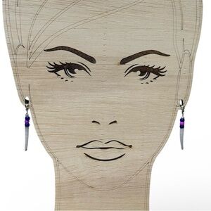 Dentalium and Miyuki beaded earrings